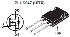 IXTX210P10T, Силовой P-канальный MOSFET-транзистор